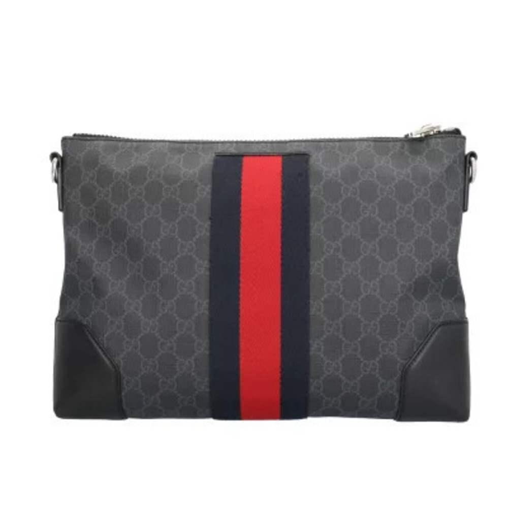 Gucci GG Supreme Sherry Shoulder Bag Canvas Black - Picture 3 of 11